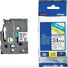 Brother Tze-251(24mm x 8mm) Black on White Tape Cartridge