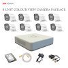 Hikvision 8 unit ColourVu camera package