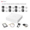 Hikvision 8 unit Star Light Camera Package