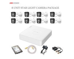Hikvision 8 unit Star Light Camera Package